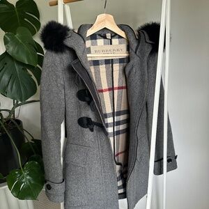 Burberry Wool Toggle Coat